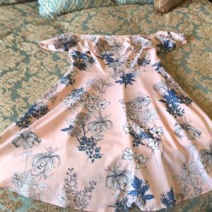 Pink and blue banana republic dress size 8
